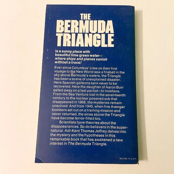 Vintage 1975 The Bermuda Triangle by Adi Kent  Thomas Jeffrey Paperback - Picture 2 of 15